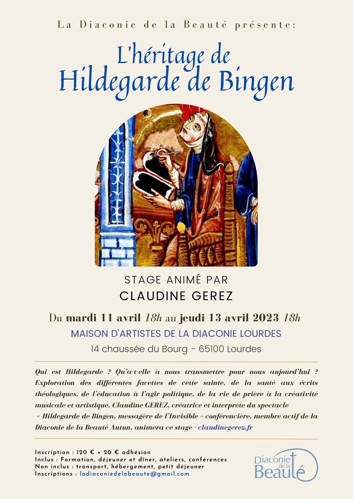 Stage "L'héritage de Hildegarde de Bingen" Claudine Gérez